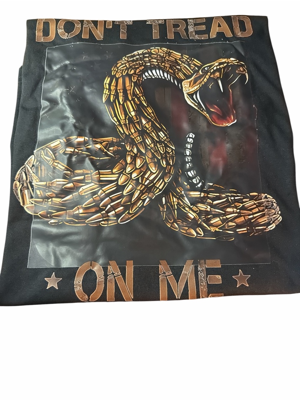NWT Don’t Tread On Me Bullet Snake Patriotic Tee - 2XL